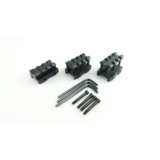 Metal Picatinny Rail Riser 3 Levels