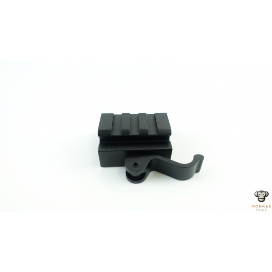 Metal Picatinny Rail Riser with QD