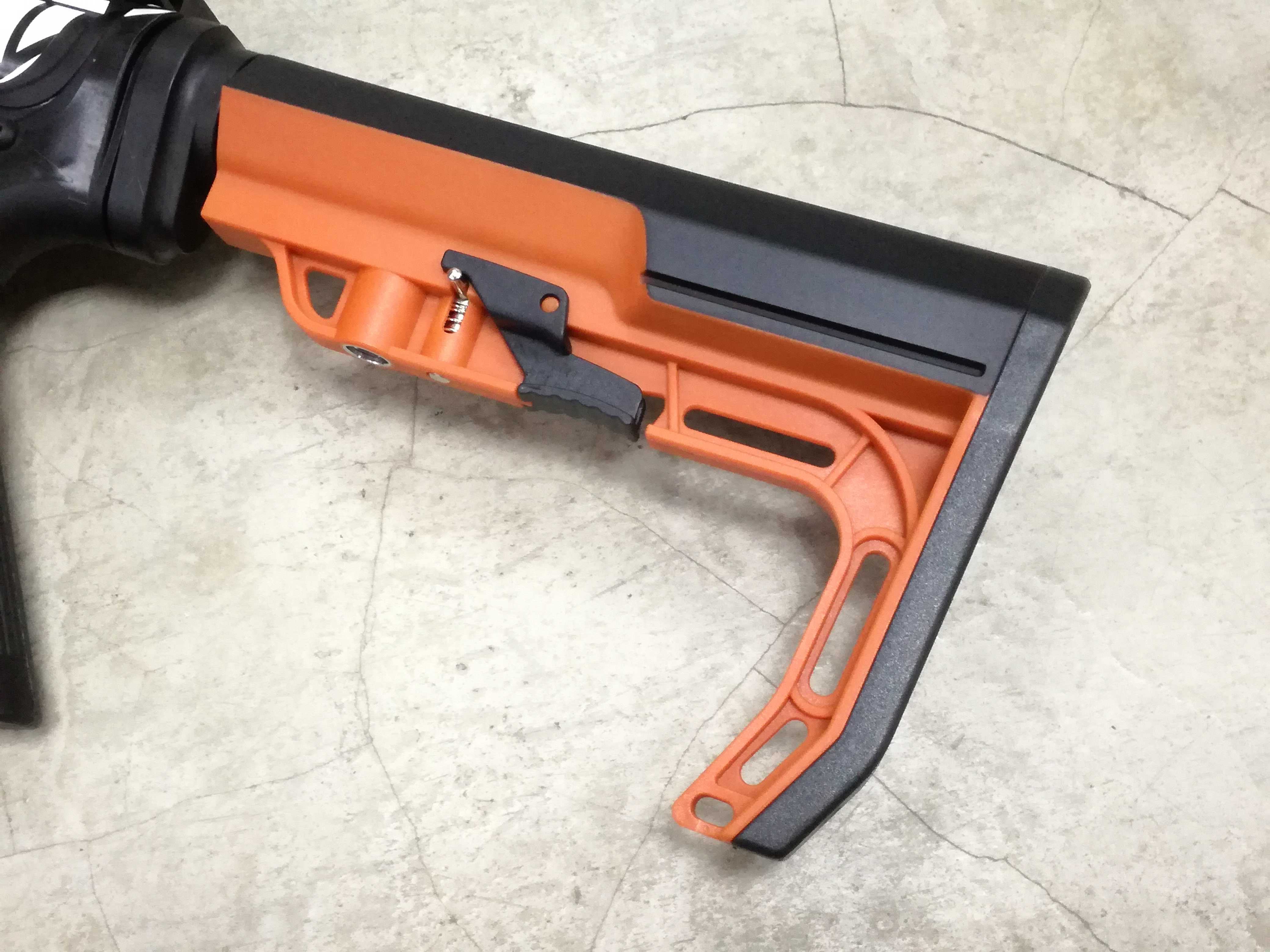 トイガン HOGUE Buttstock Hogue AR-15 Overmolded Collapsible Buttstock w/ Mil-Spec