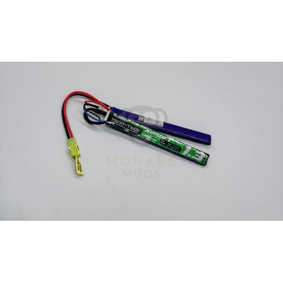 Turnigy Nano-Tech 1300mAh 2s 25~50c LIPO Airsoft Pack (nunchucks version) Turnigy Nano-Tech 1300mAh 2s 25~50c LIPO Airsoft Pack (nunchucks version)