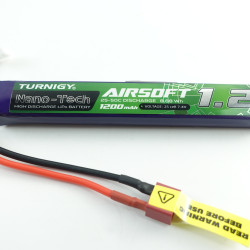 Turnigy NANO-TECH 1200mAh 2S 25~50C LIPO AIRSOFT PACK (T-Connector)
