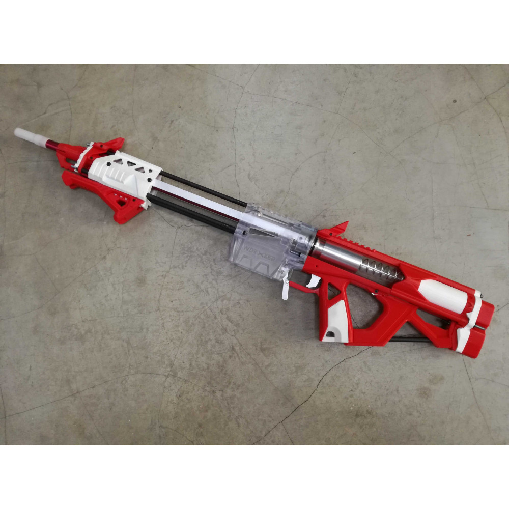 Worker Mod F10555 Caliburn Blaster Color Red White 