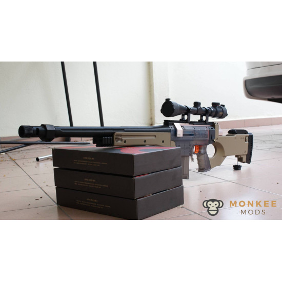 MODS) Nerf AWP Bolt-Action Sniper Rifle Mod Kit 