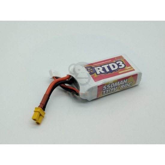Jikey High Charge Battery 11.1V (XT-30) 550mAH Jikey High Charge Battery 11.1V (XT-30) 550mAH
