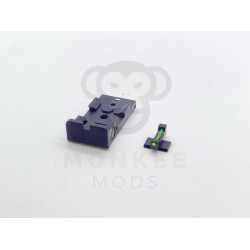 MST 2011 Metal Iron Sight with Fibre Optic Front Sight MST 2011 Metal Iron Sight with Fibre Optic Front Sight